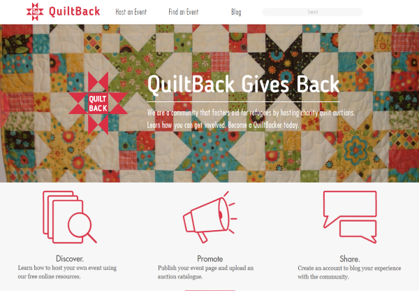 QuiltBack home page